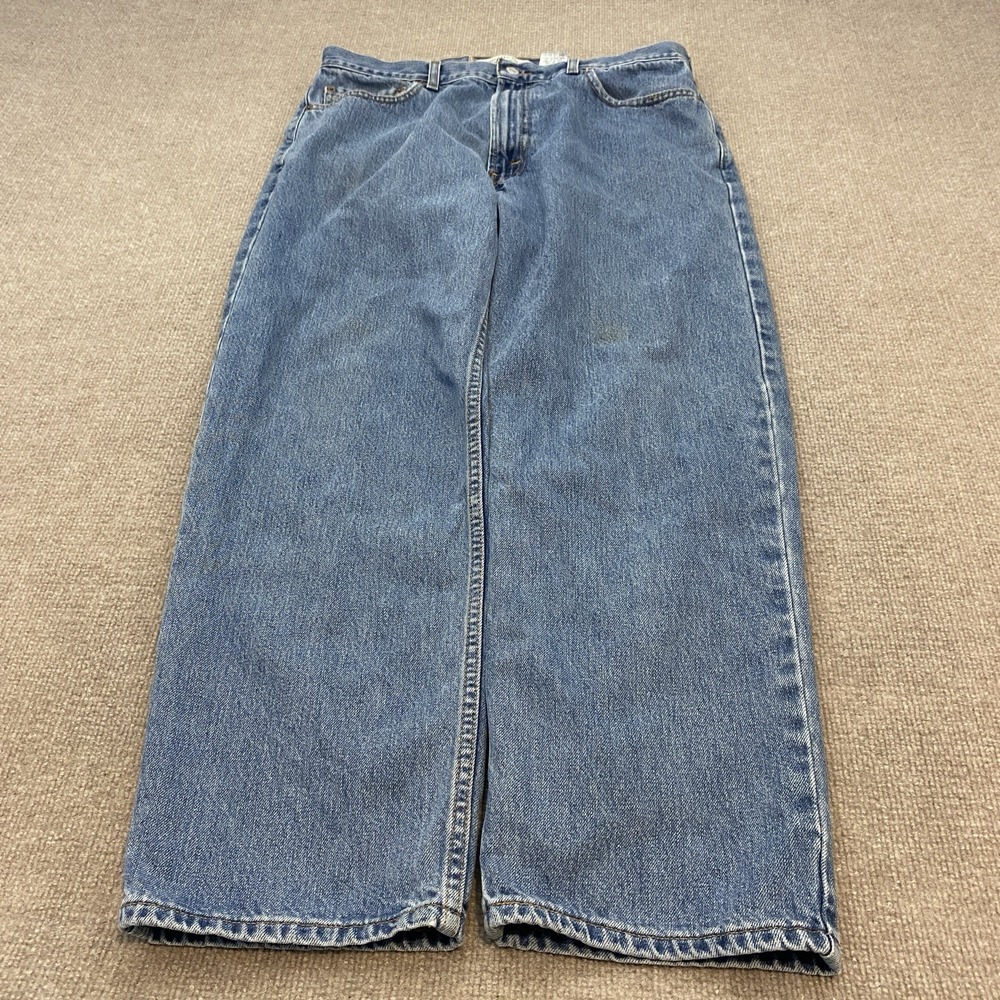 VTG Levis 550 Jeans Mens 36 Fits 35x29 Relaxed Tapered Denim Distressed Y2K